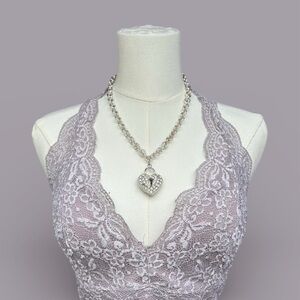 heart keychain necklace #y2kfashion